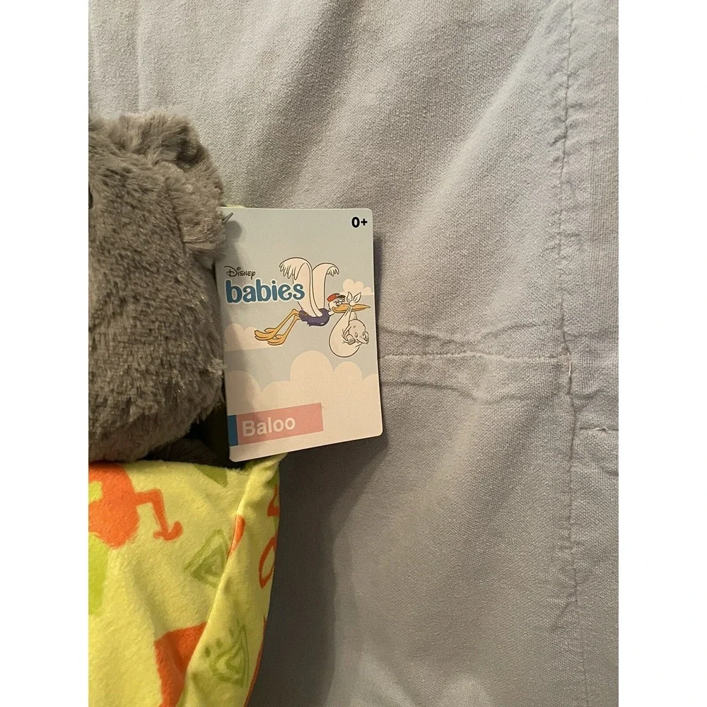 NEW Walt Disney Parks The Jungle Book Baloo Babies Plush with Blanket Pouch 10